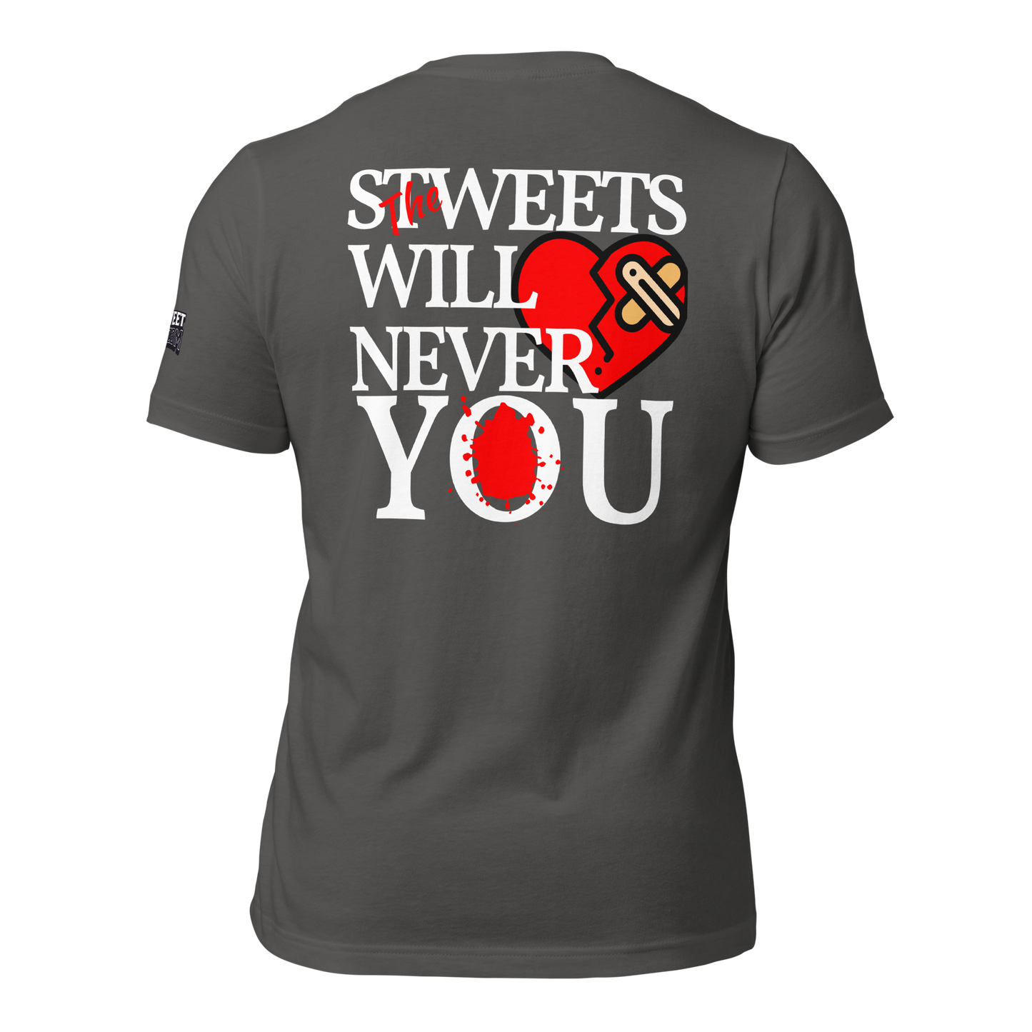 Never Love Unisex T-shirt (White Lettering)