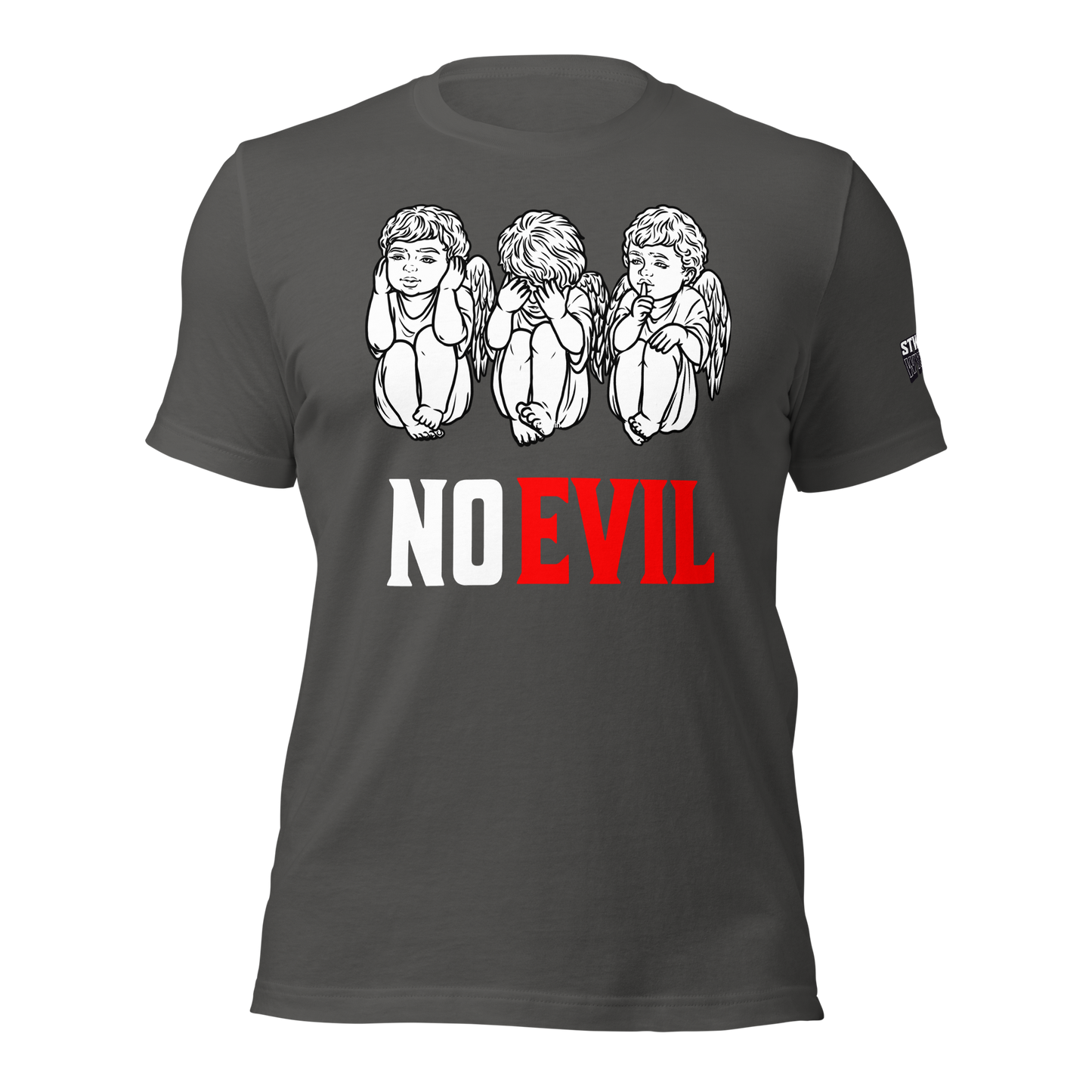 No Evil Unisex T-shirt (White Lettering)