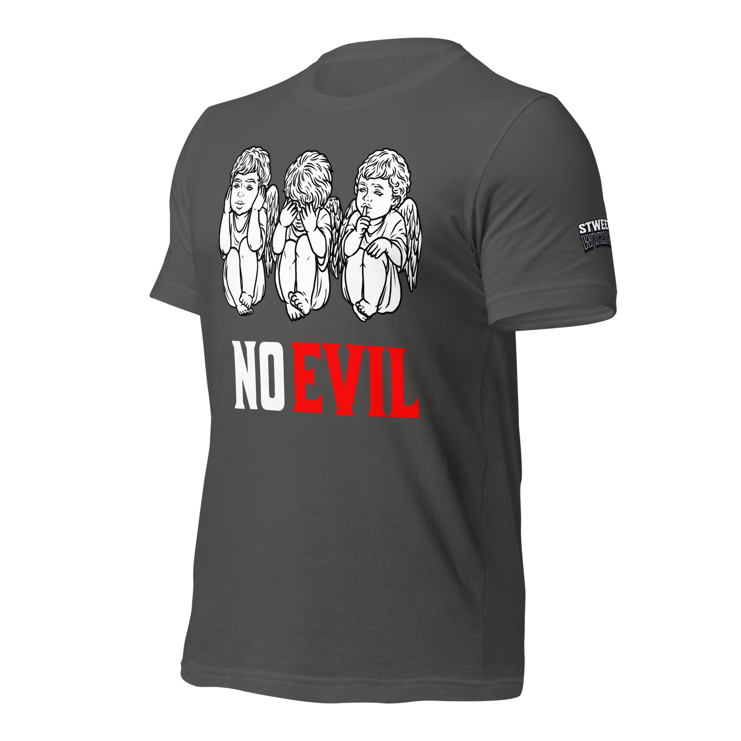 No Evil Unisex T-shirt (White Lettering)