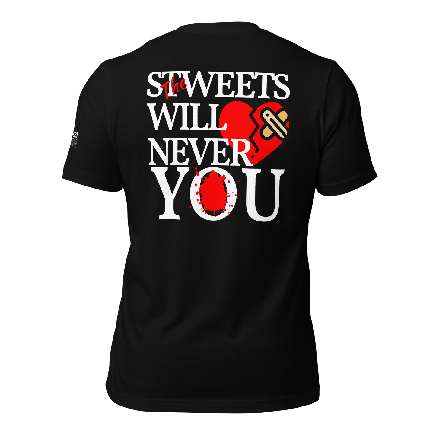 Never Love Unisex T-shirt (White Lettering)