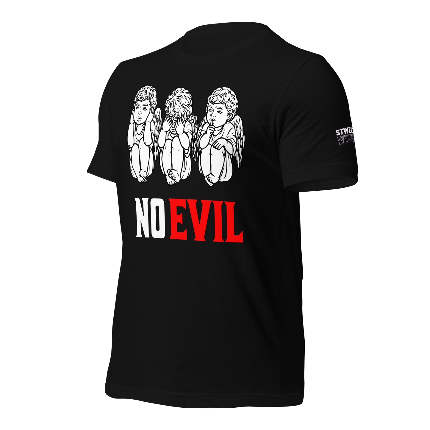 No Evil Unisex T-shirt (White Lettering)