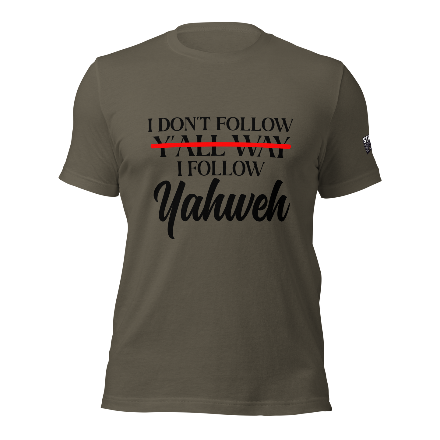 Yahweh Unisex T-shirt (Blacking Lettering)