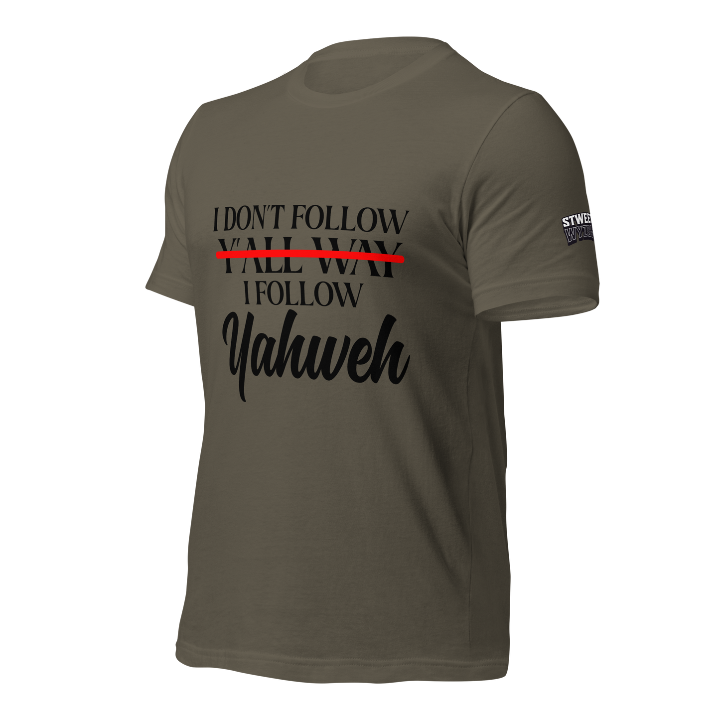 Yahweh Unisex T-shirt (Blacking Lettering)