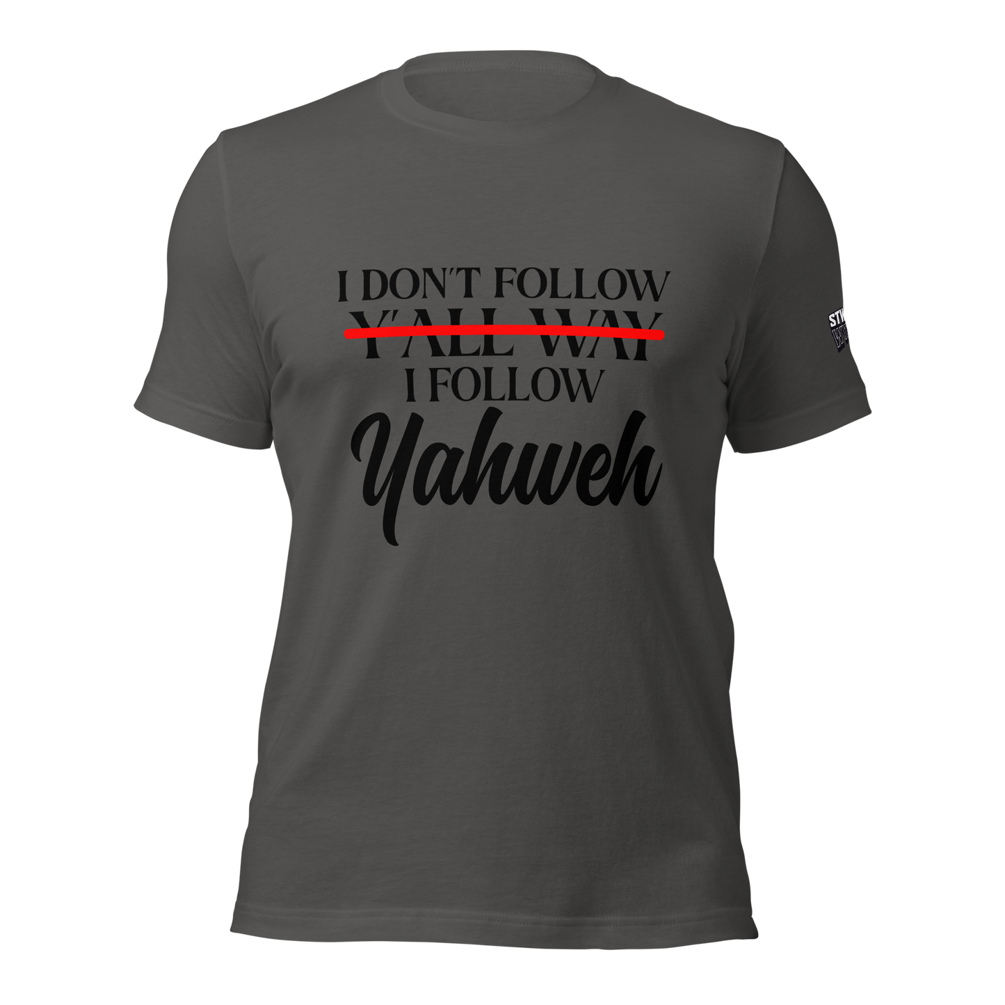 Yahweh Unisex T-shirt (Blacking Lettering)