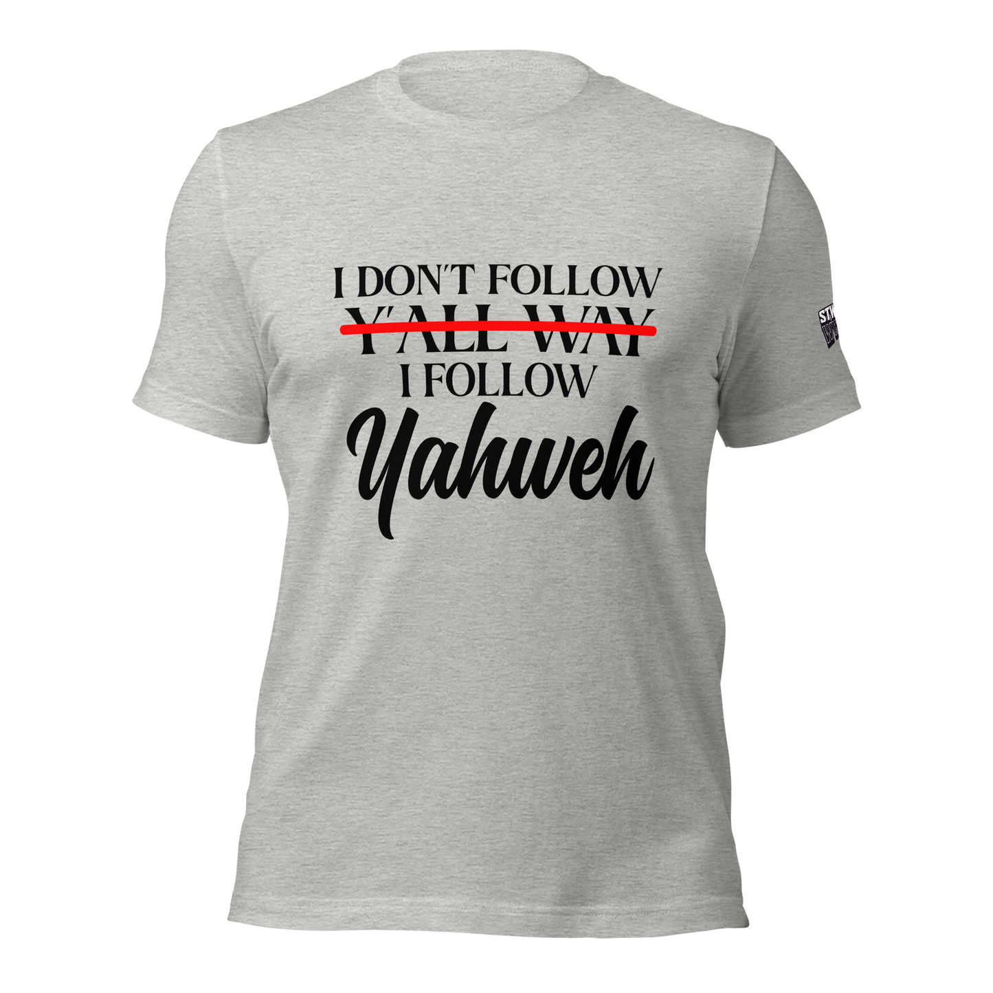 Yahweh Unisex T-shirt (Blacking Lettering)