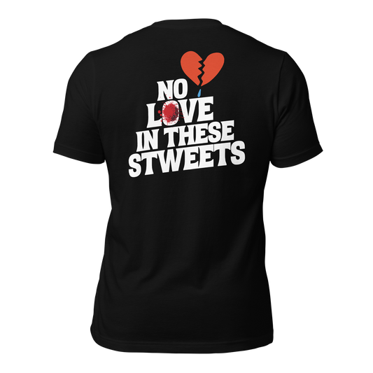 No Love (White Lettering) Unisex T-shirt