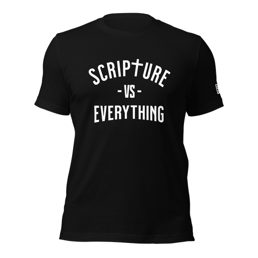 Scripture (White Lettering) Unisex T-shirt