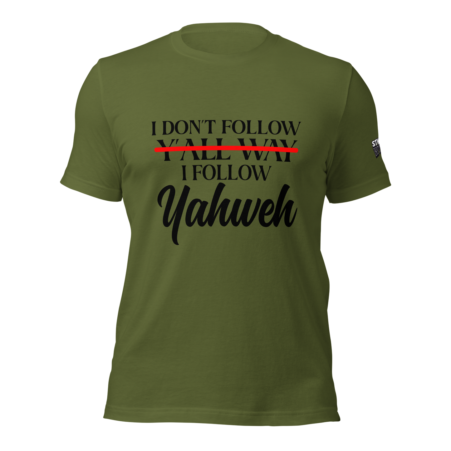 Yahweh Unisex T-shirt (Blacking Lettering)