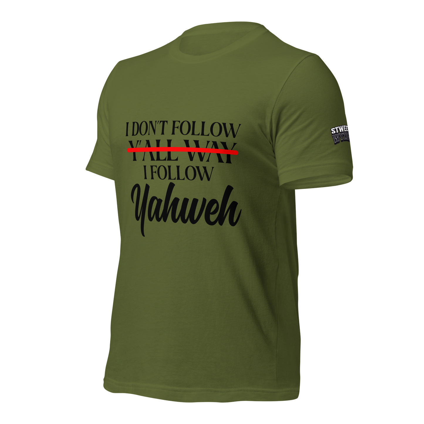 Yahweh Unisex T-shirt (Blacking Lettering)
