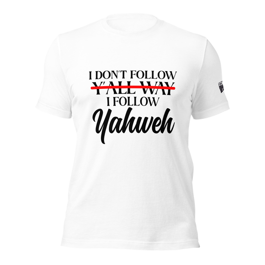 Yahweh Unisex T-shirt (Blacking Lettering)