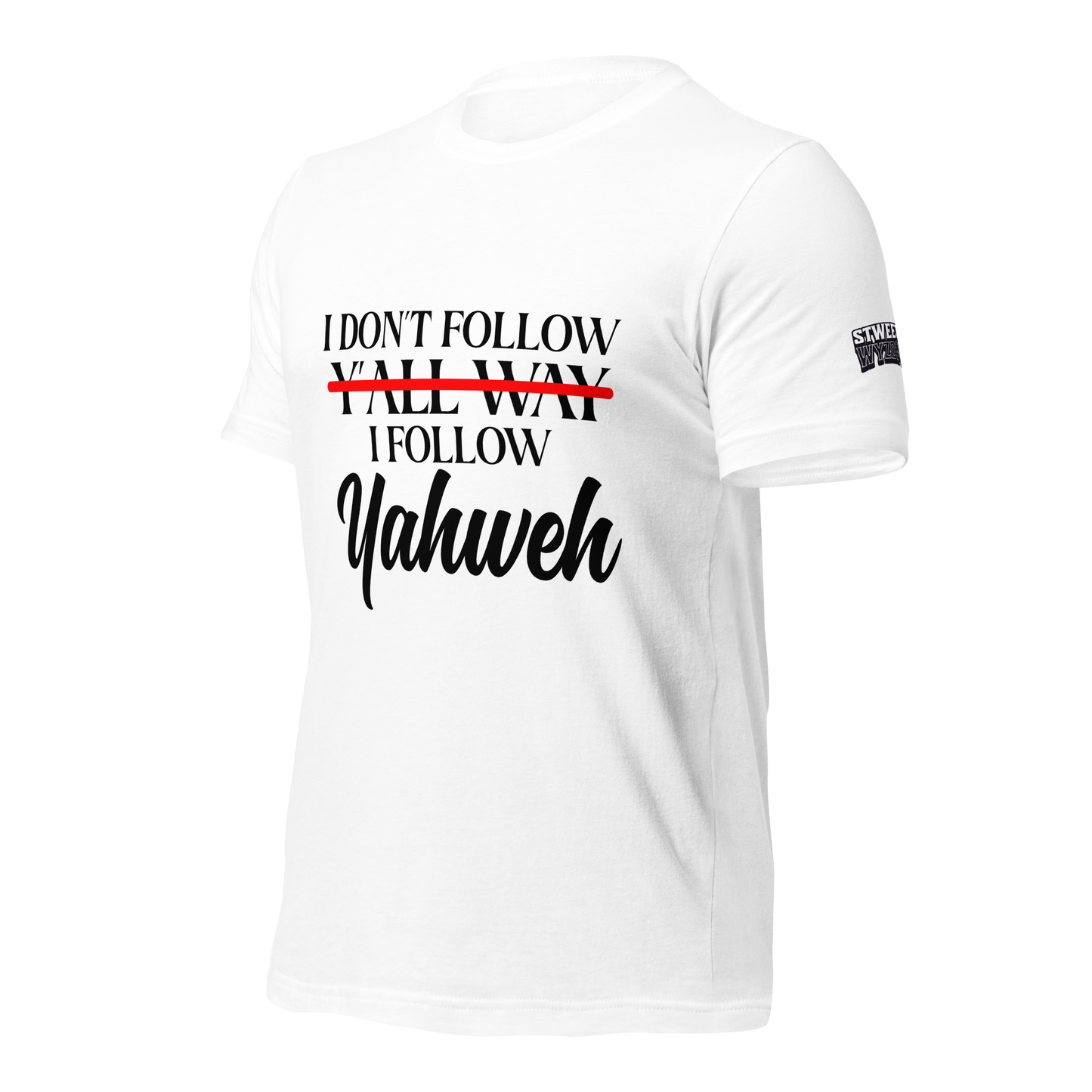 Yahweh Unisex T-shirt (Blacking Lettering)